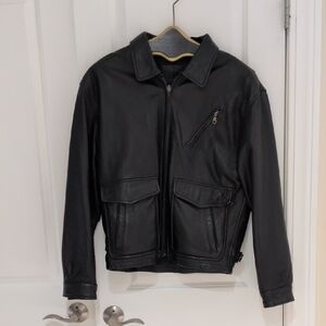 Men's Black Leather Jacket